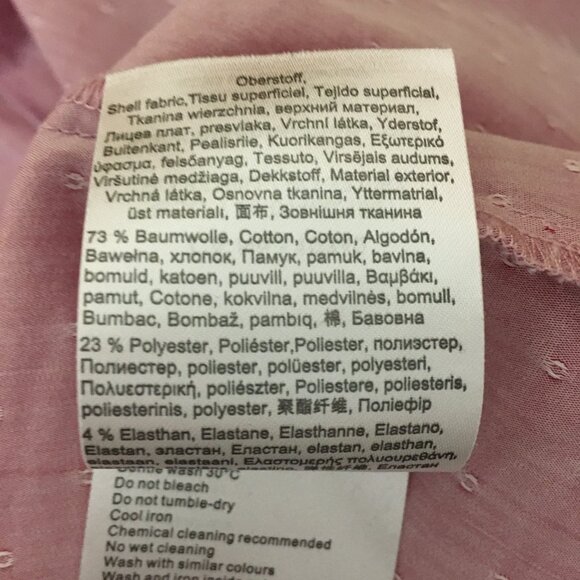 Olsen Europe Micro Polka Dot Cotton Blend Dress Shirt - Picture 11 of 16